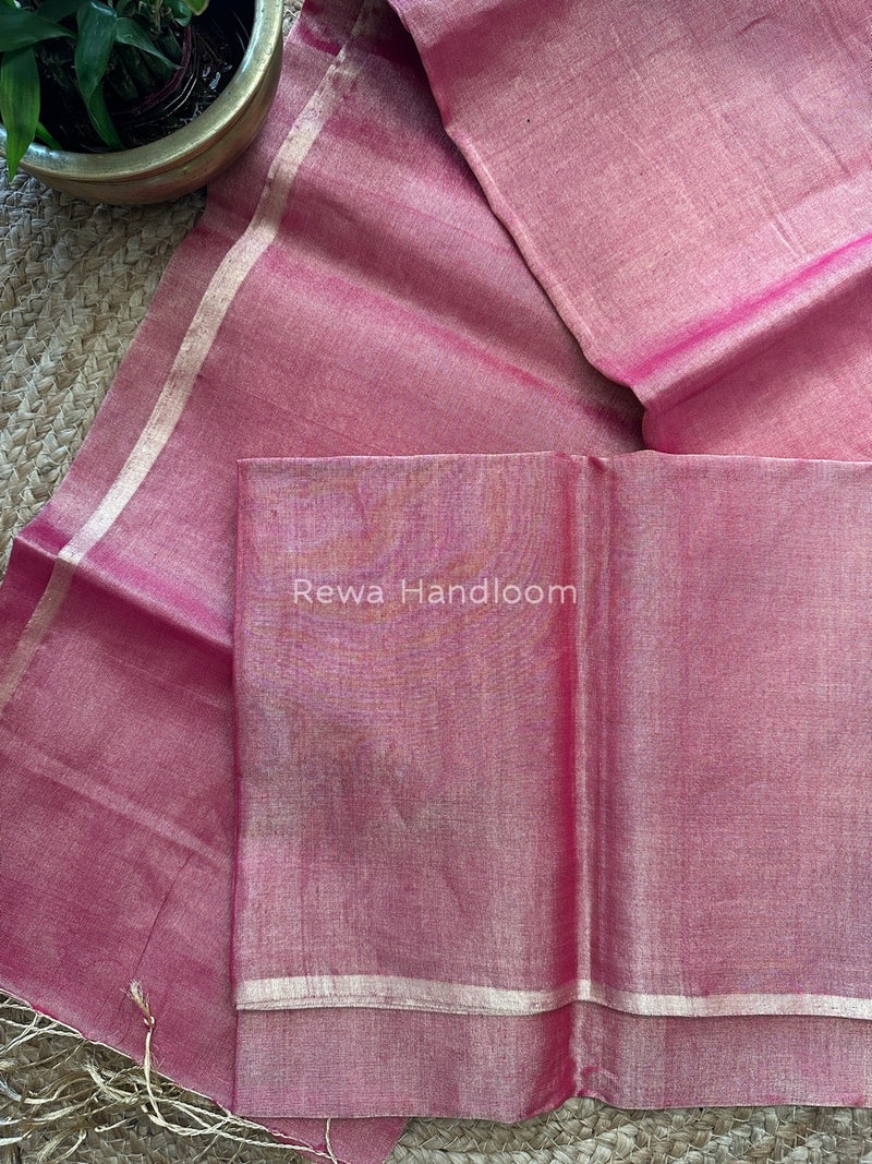 Maheshwari Rani Pink Tissue Saree TS09