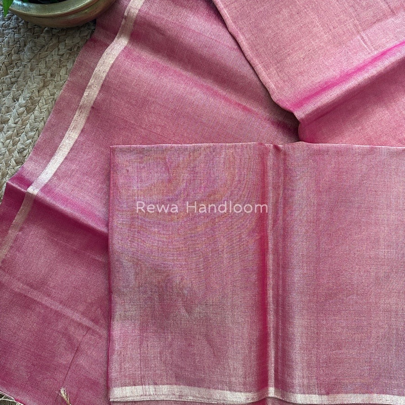 Maheshwari Rani Pink Tissue Saree TS09