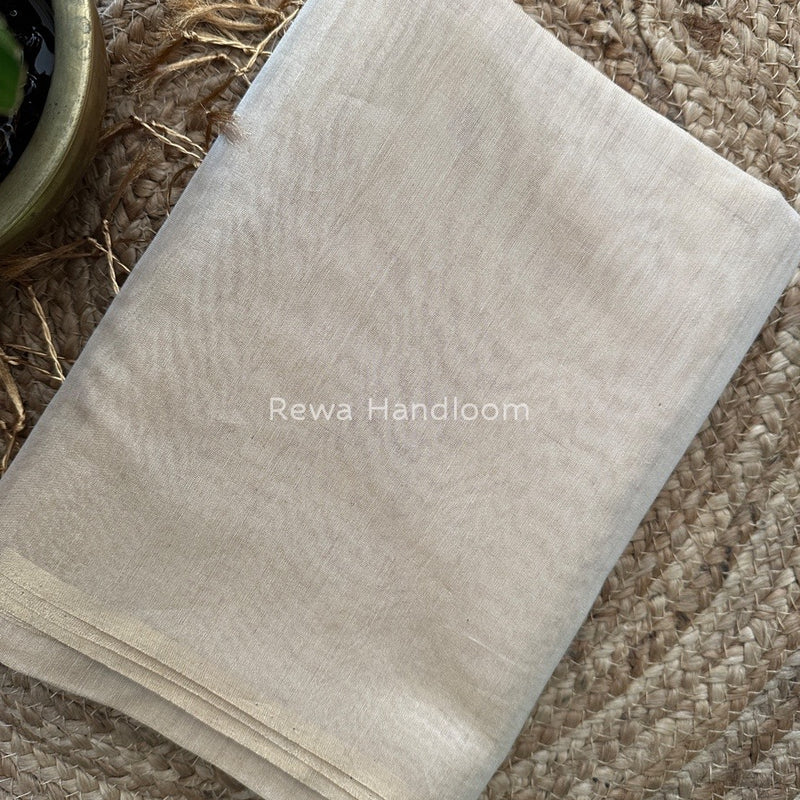 Maheshwari White Tissue Saree TS07