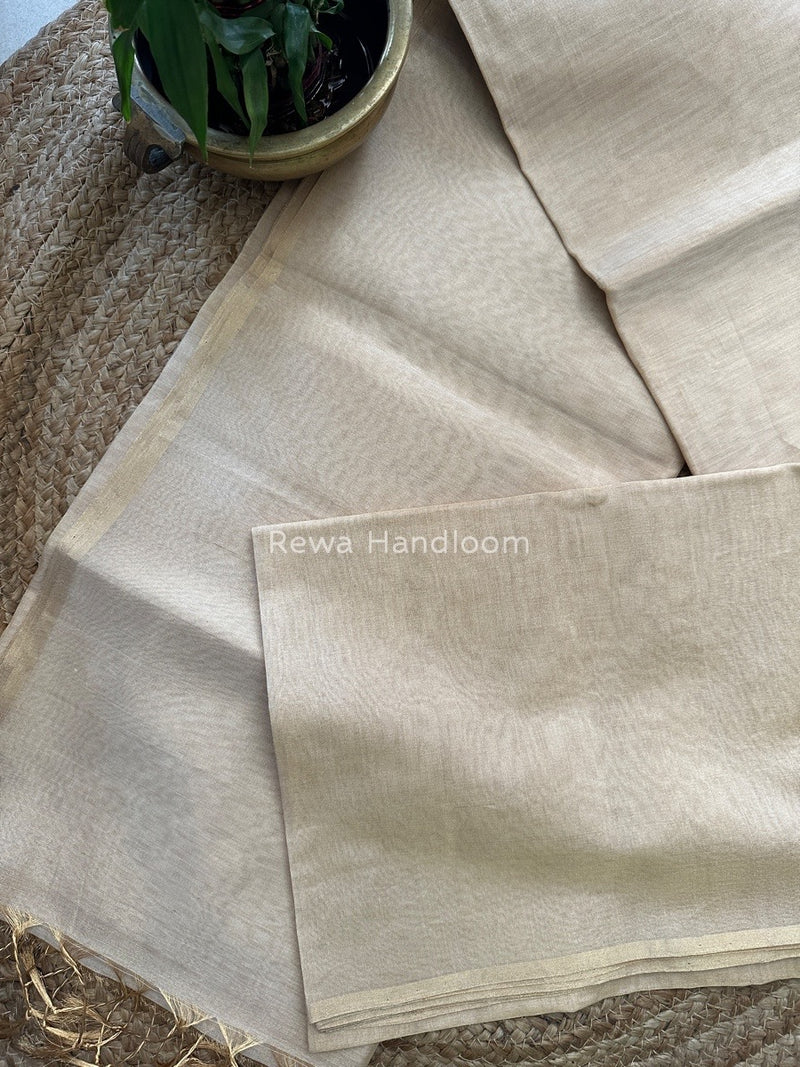 Maheshwari White Tissue Saree TS07