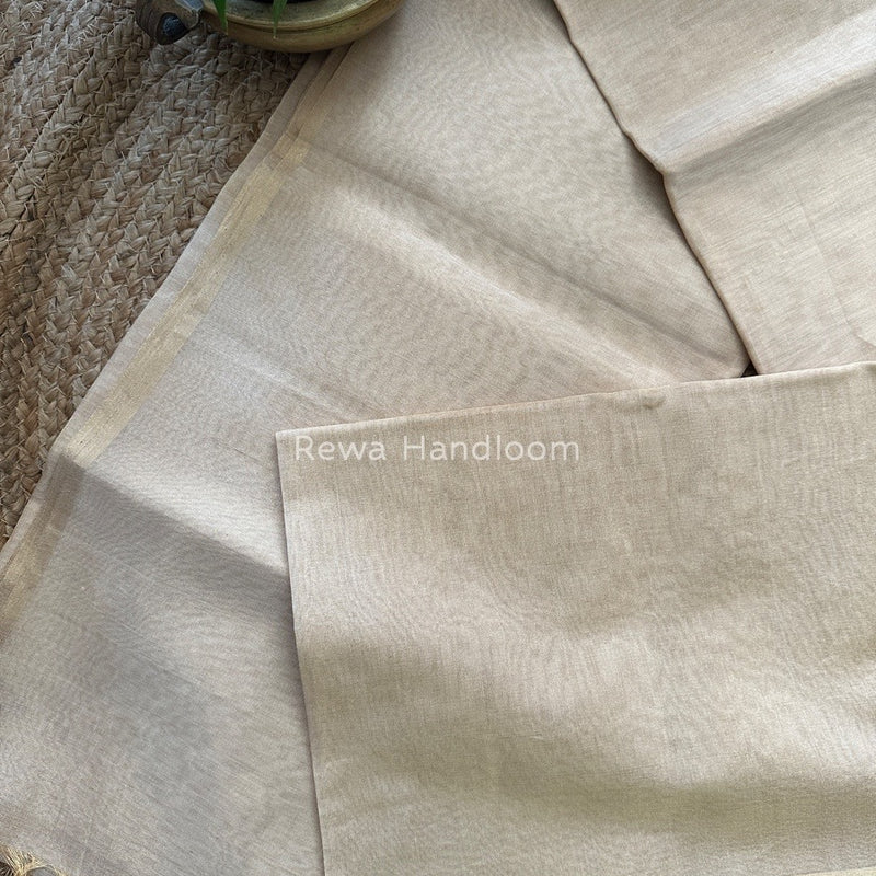 Maheshwari White Tissue Saree TS07