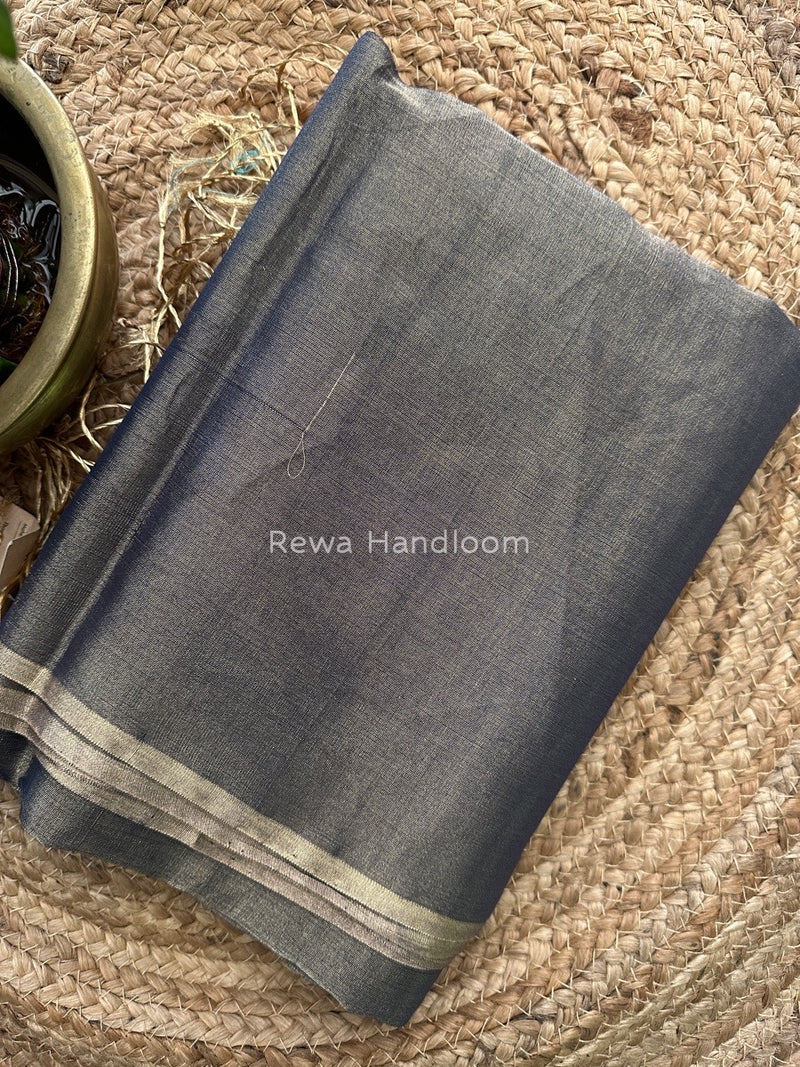 Maheshwari Blue Tissue Saree TS04
