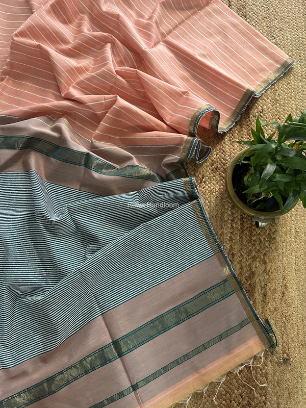 Maheshwari Gichha Thread Lining Saree