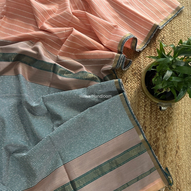 Maheshwari Gichha Thread Lining Saree