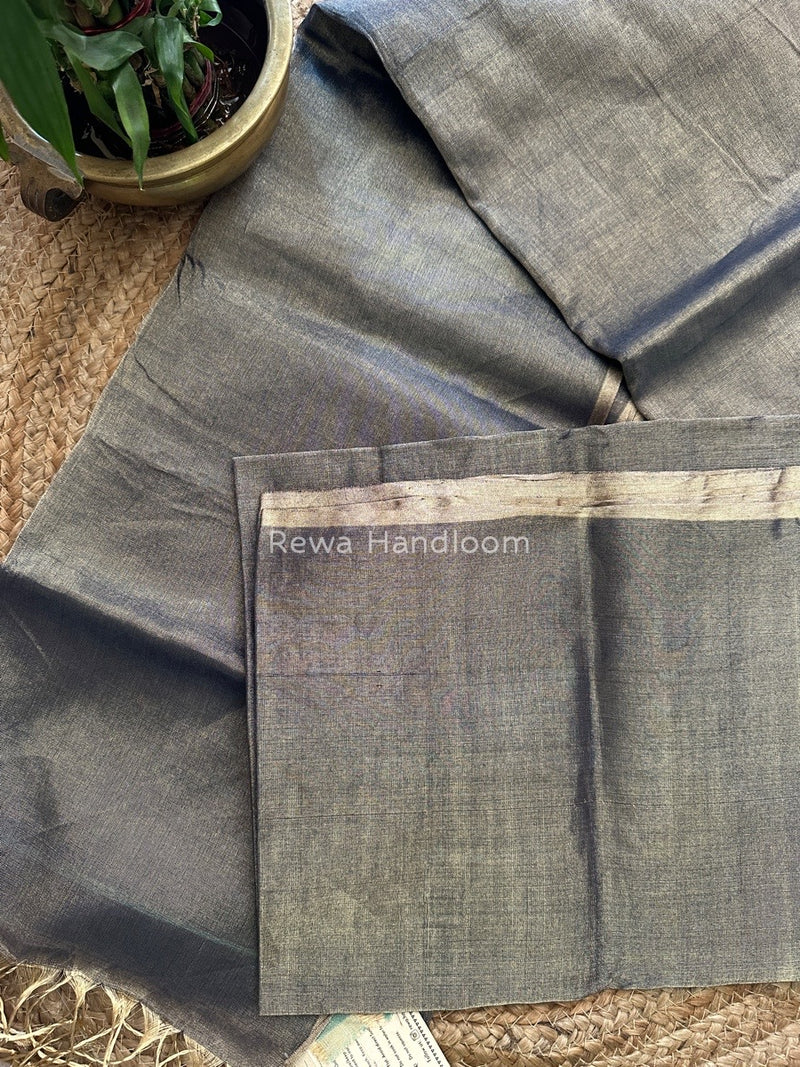 Maheshwari Blue Tissue Saree TS04