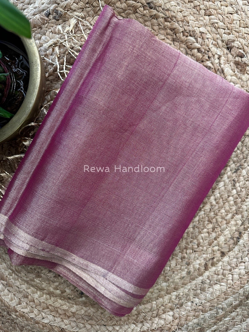 Maheshwari Magenta Tissue Saree TS012