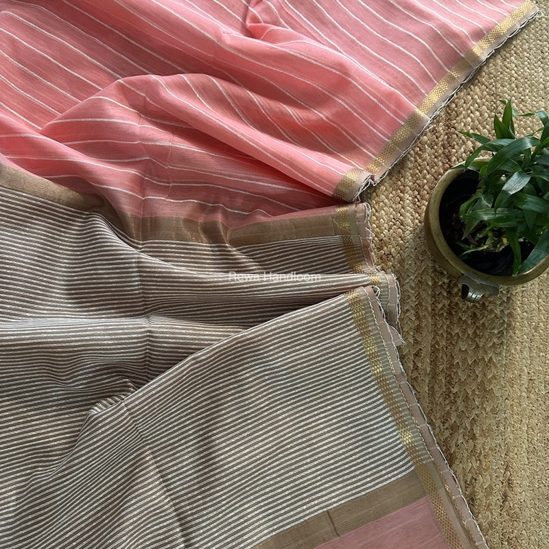 Maheshwari Gichha Thread Lining Saree