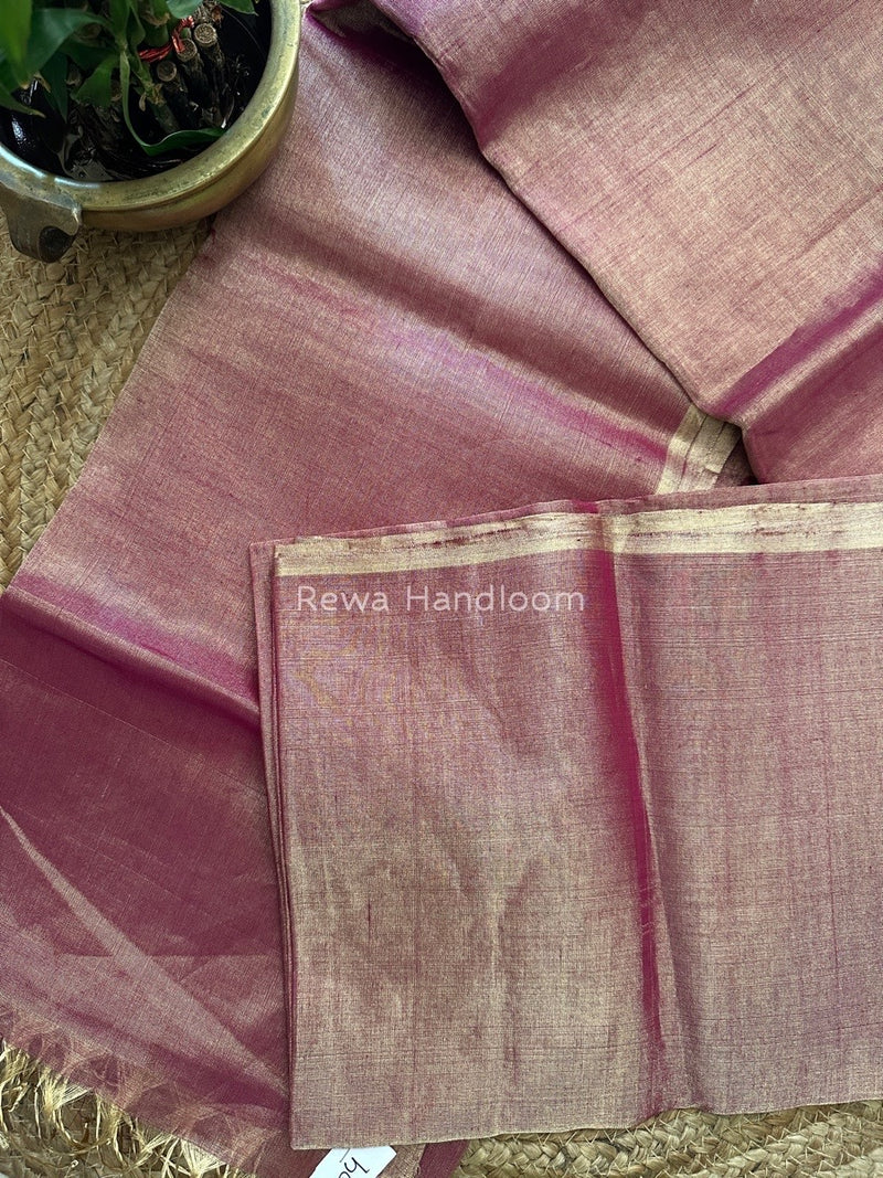 Maheshwari Magenta Tissue Saree TS012