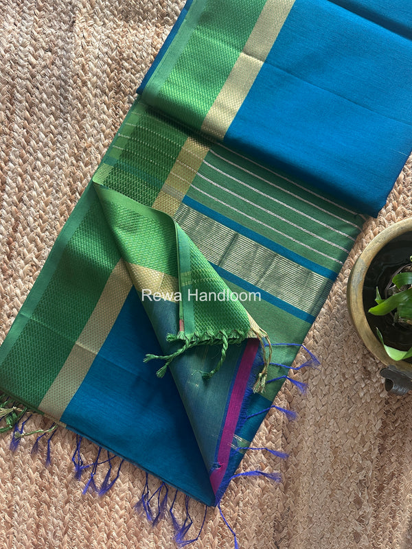 Maheshwari Resham Thread Border Saree