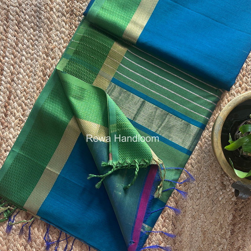 Maheshwari Resham Thread Border Saree