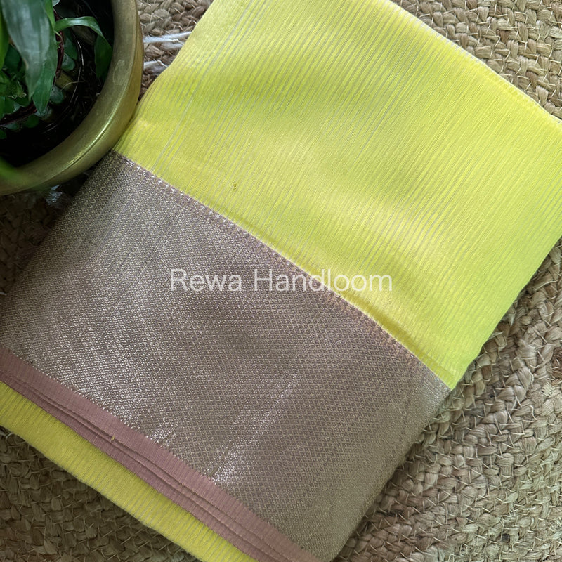 Maheshwari Silver Zari Saree