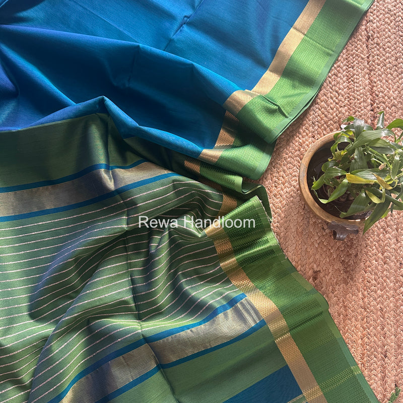 Maheshwari Morpankhi Resham Thread Border Saree RTS079
