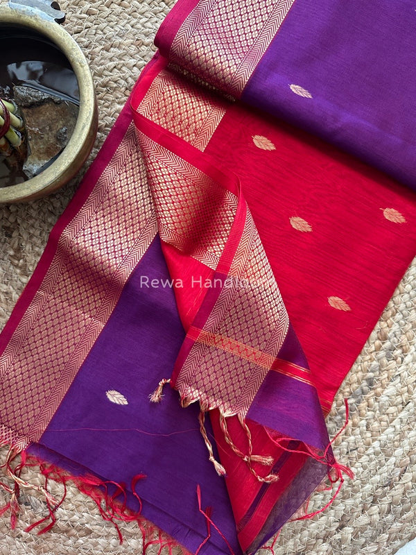 Zari Butti Maheshwari Saree