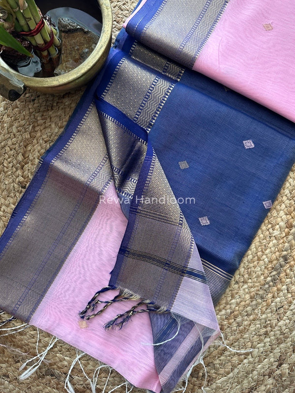 Zari Butti Maheshwari Saree