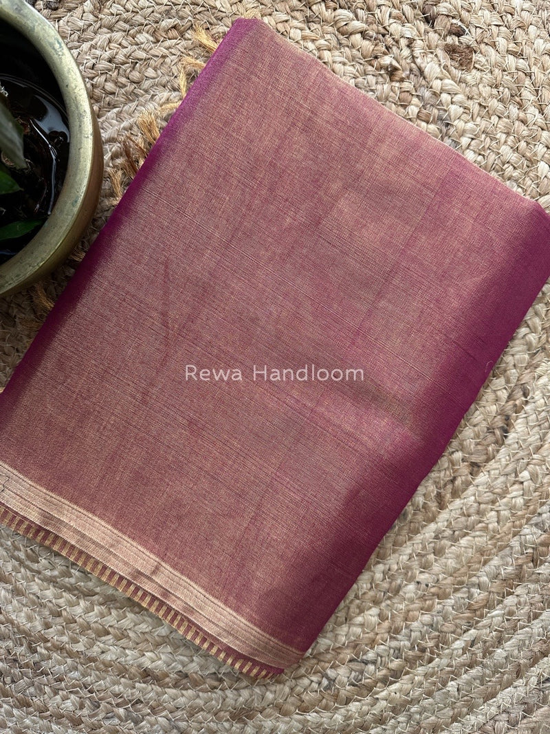 Maheshwari Magenta Tissue Saree TS06