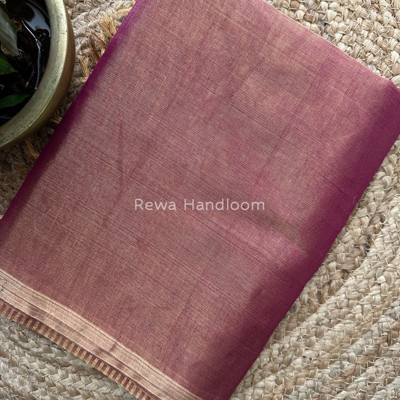 Maheshwari Magenta Tissue Saree TS06