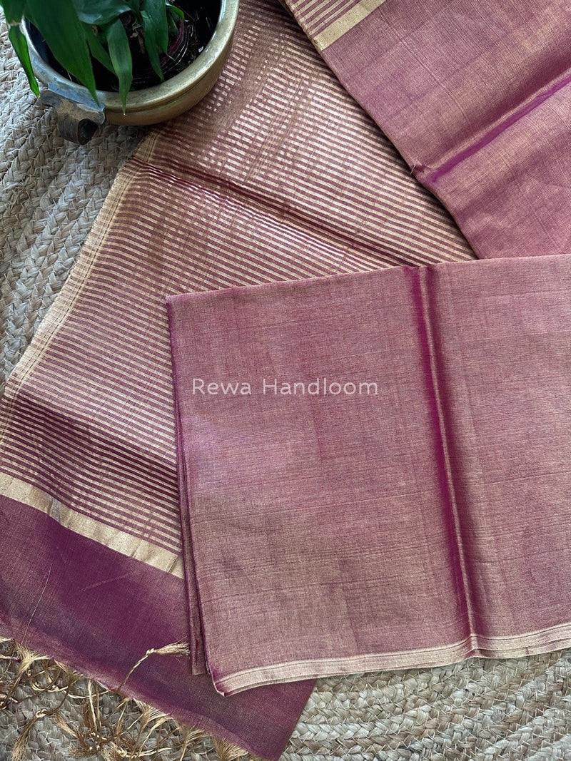 Maheshwari Magenta Tissue Saree TS06