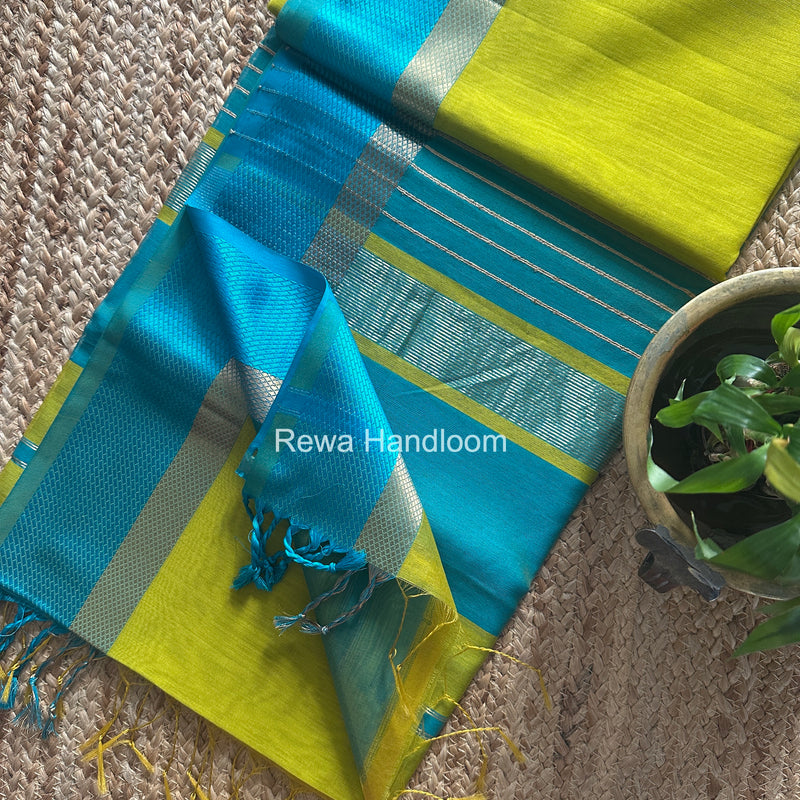 Maheshwari Resham Thread Border Saree