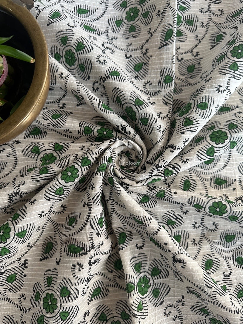 Cotton Handblock Print Fabric - 2.5 meter Cut