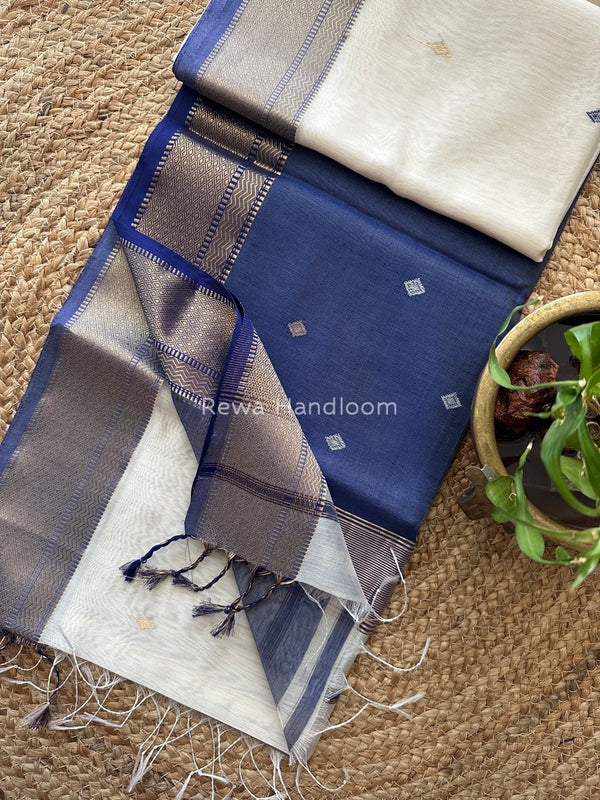 Zari Butti Maheshwari Saree