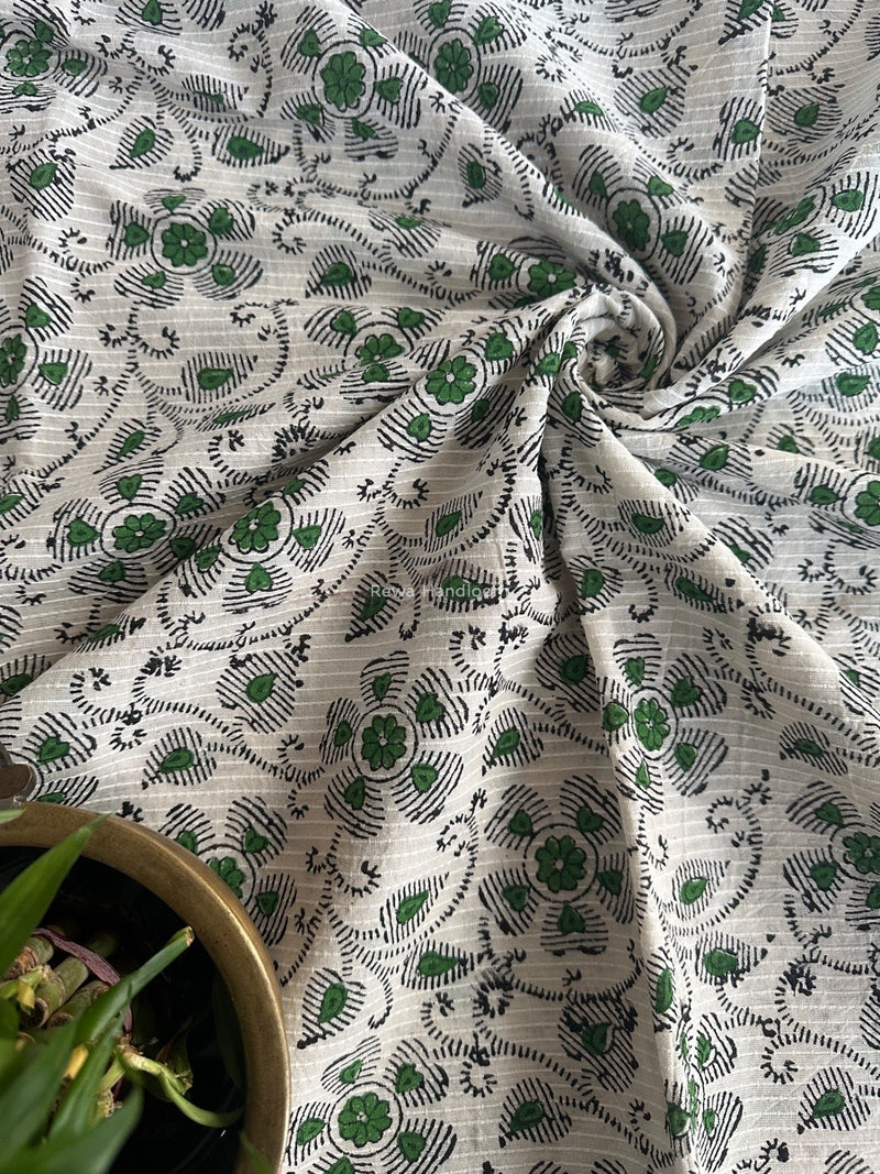 Cotton Handblock Print Fabric - 2.5 meter Cut - FAB04
