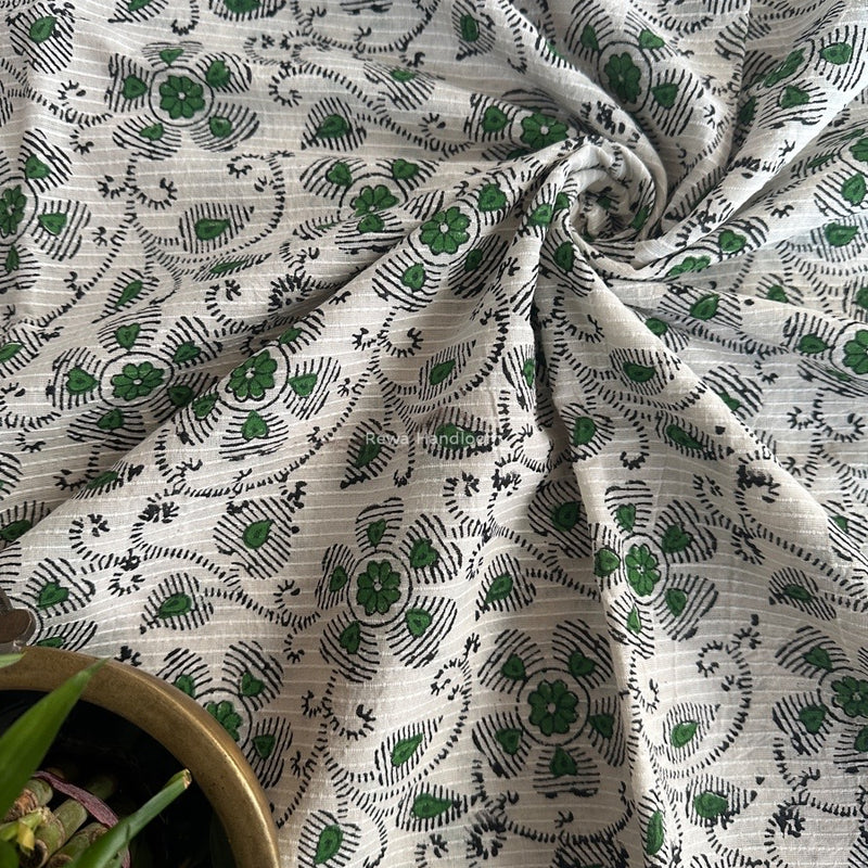 Cotton Handblock Print Fabric - 2.5 meter Cut - FAB04