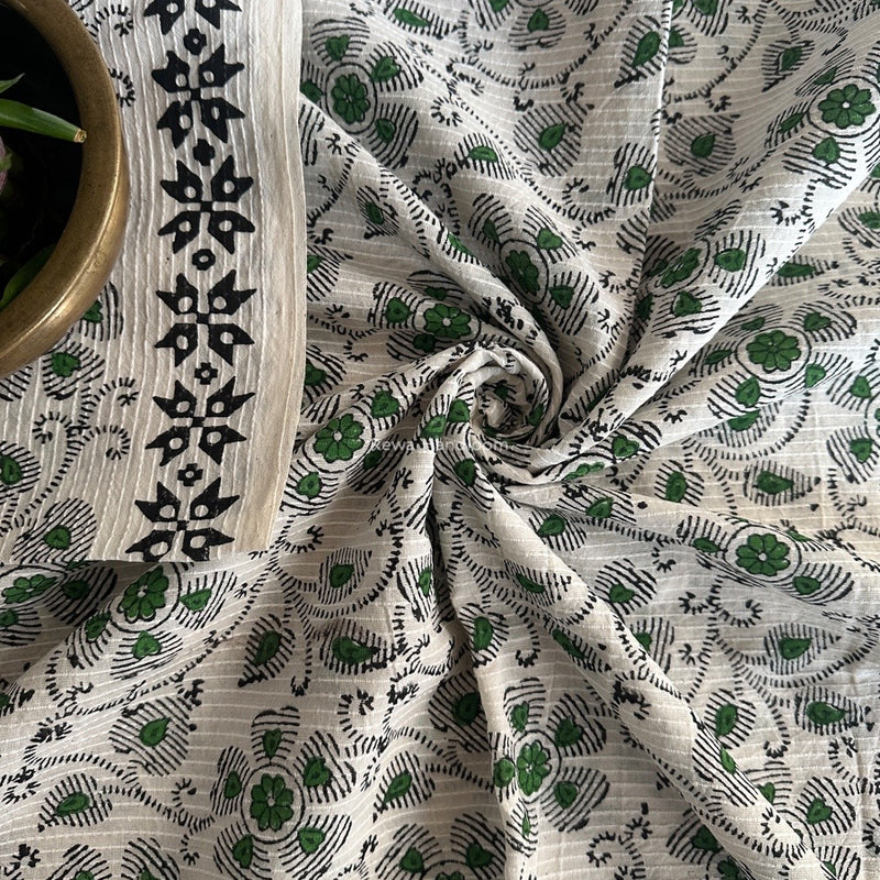 Cotton Handblock Print Fabric - 2.5 meter Cut - FAB04