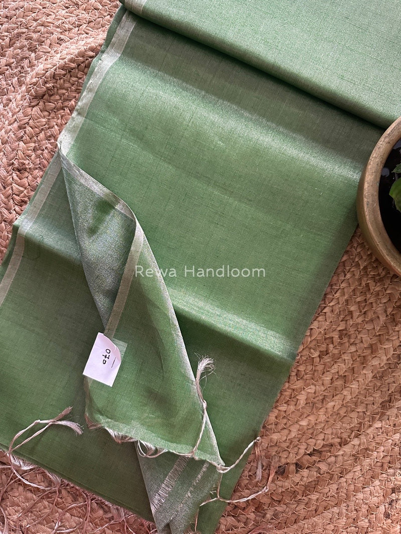 Maheshwari Silver Tissue Saree