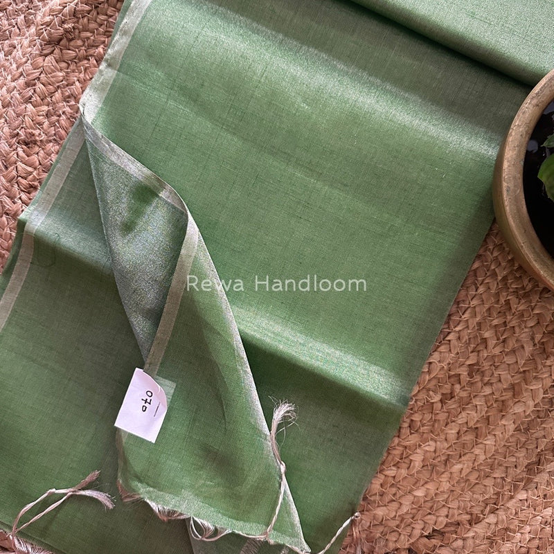 Maheshwari Silver Tissue Saree
