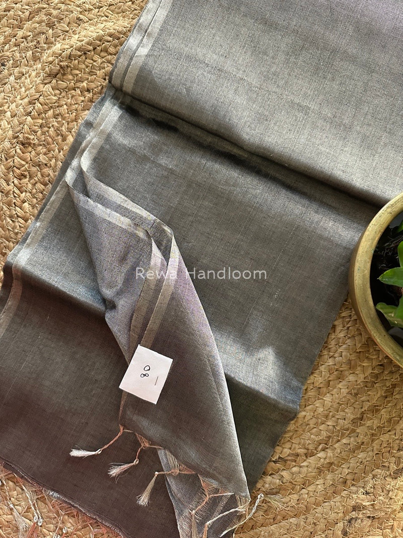 Maheshwari Silver Tissue Saree
