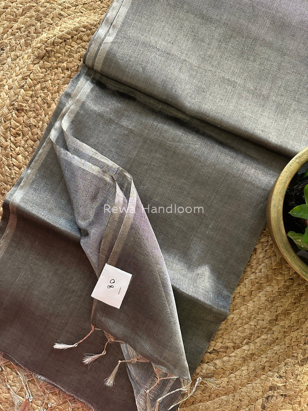 Maheshwari Silver Tissue Saree
