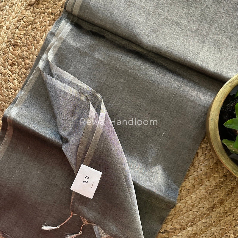 Maheshwari Silver Tissue Saree