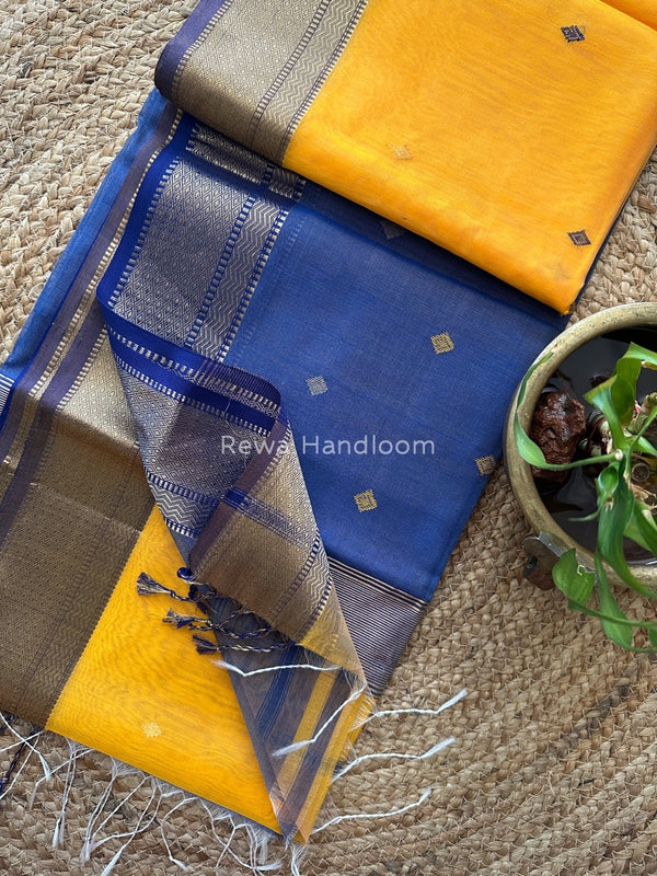  Zari Butti Maheshwari Saree