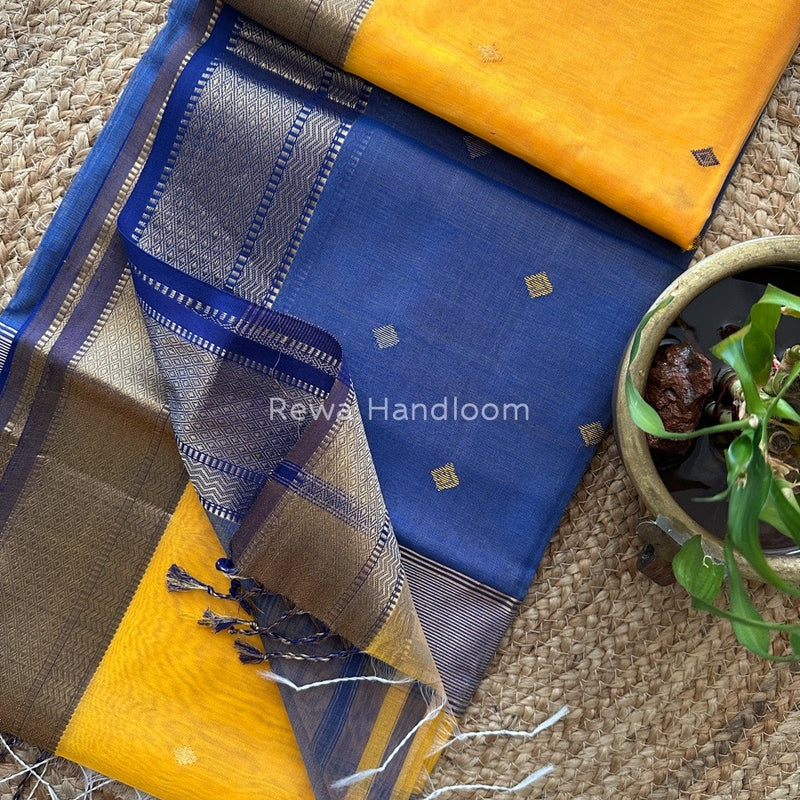  Zari Butti Maheshwari Saree