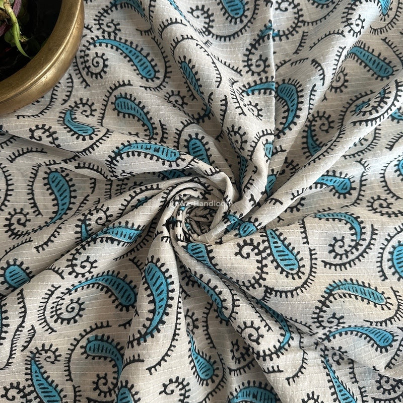 Cotton Handblock Print Fabric - 2.5 meter Cut - FAB09