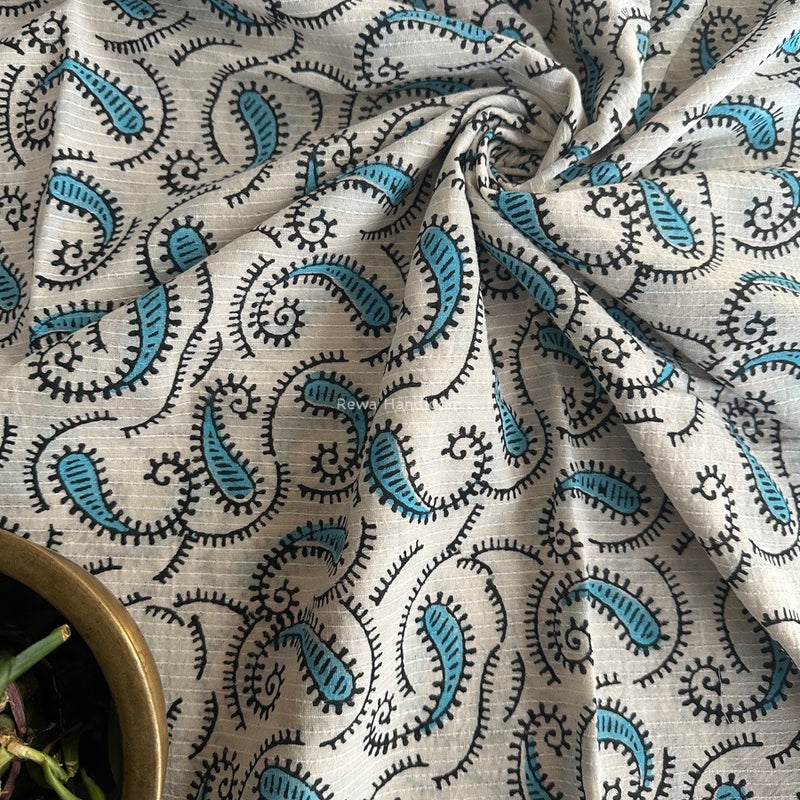 Cotton Handblock Print Fabric - 2.5 meter Cut - FAB09