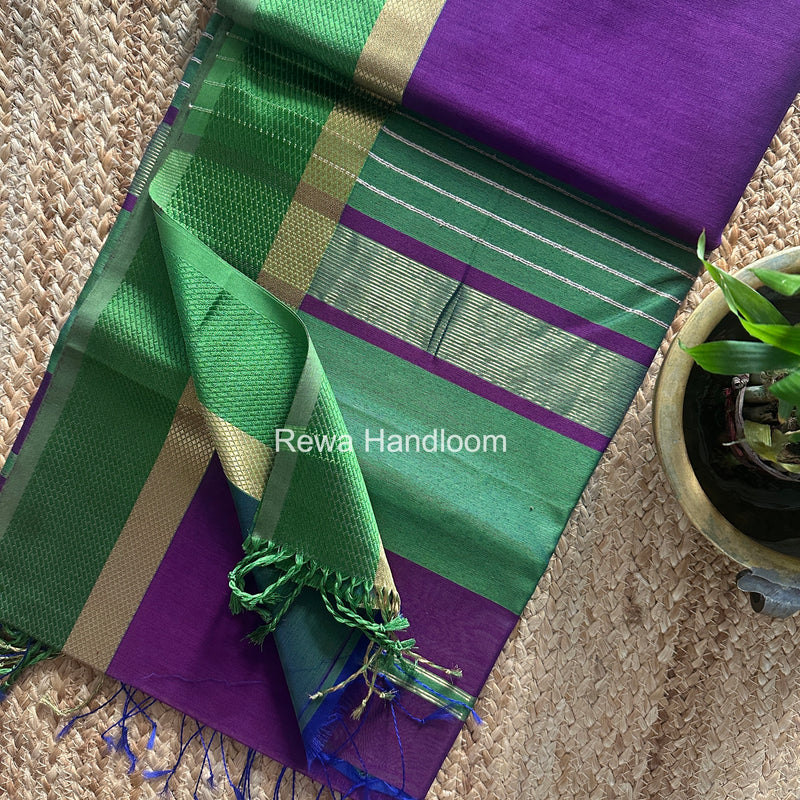 Maheshwari Resham Thread Border Saree