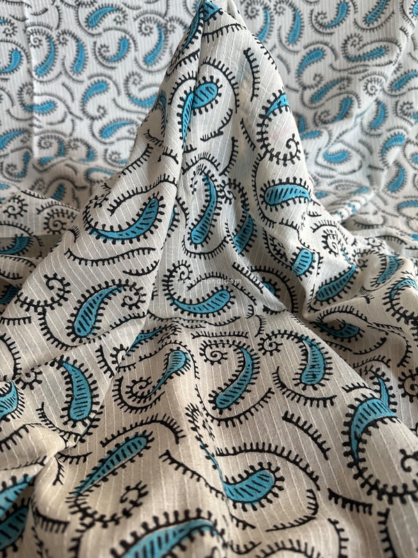 Cotton Handblock Print Fabric - 2.5 meter Cut