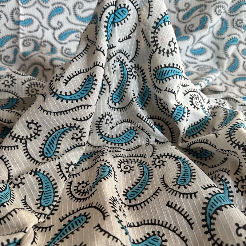 Cotton Handblock Print Fabric - 2.5 meter Cut