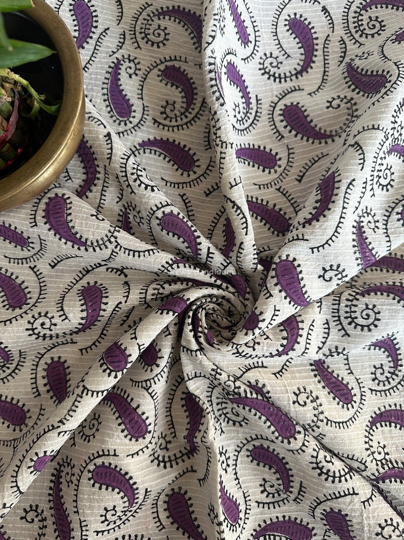 Cotton Handblock Print Fabric - 2.5 meter Cut - FAB05