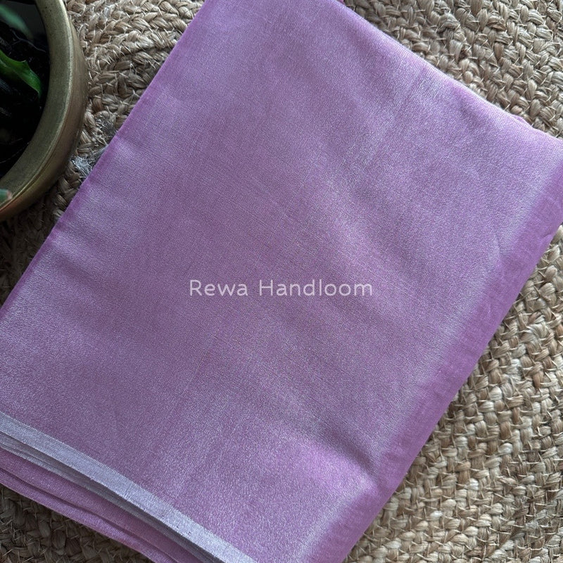 Maheshwari Baby Pink Silver Tissue Saree TSS02