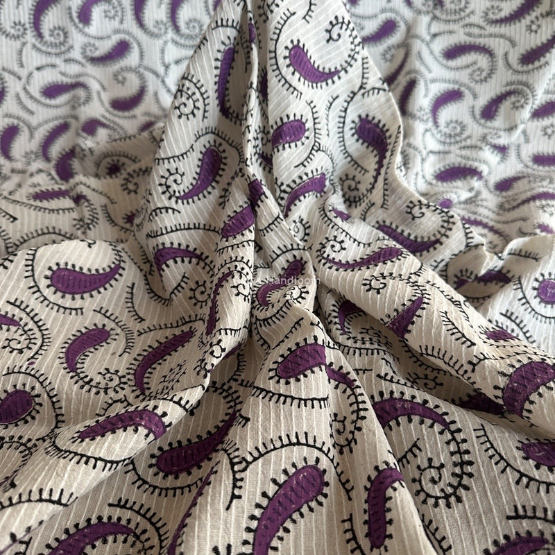 Cotton Handblock Print Fabric - 2.5 meter Cut