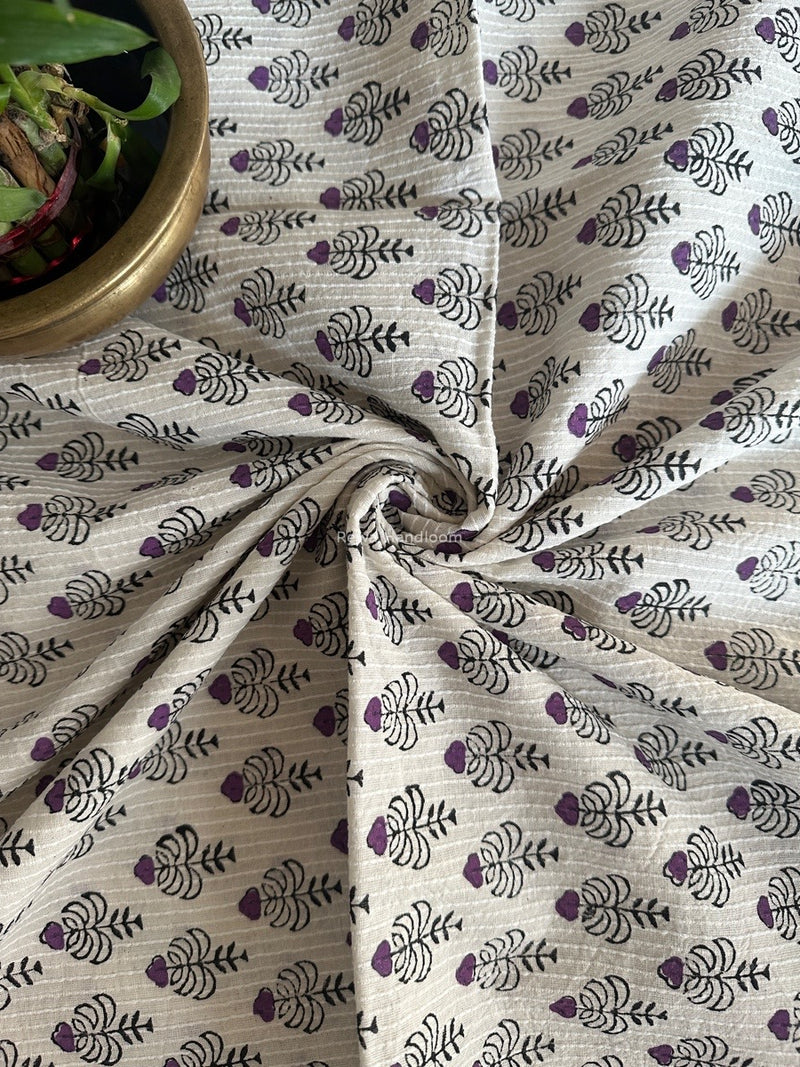 Cotton Handblock Print Fabric - 2.5 meter Cut - FAB06