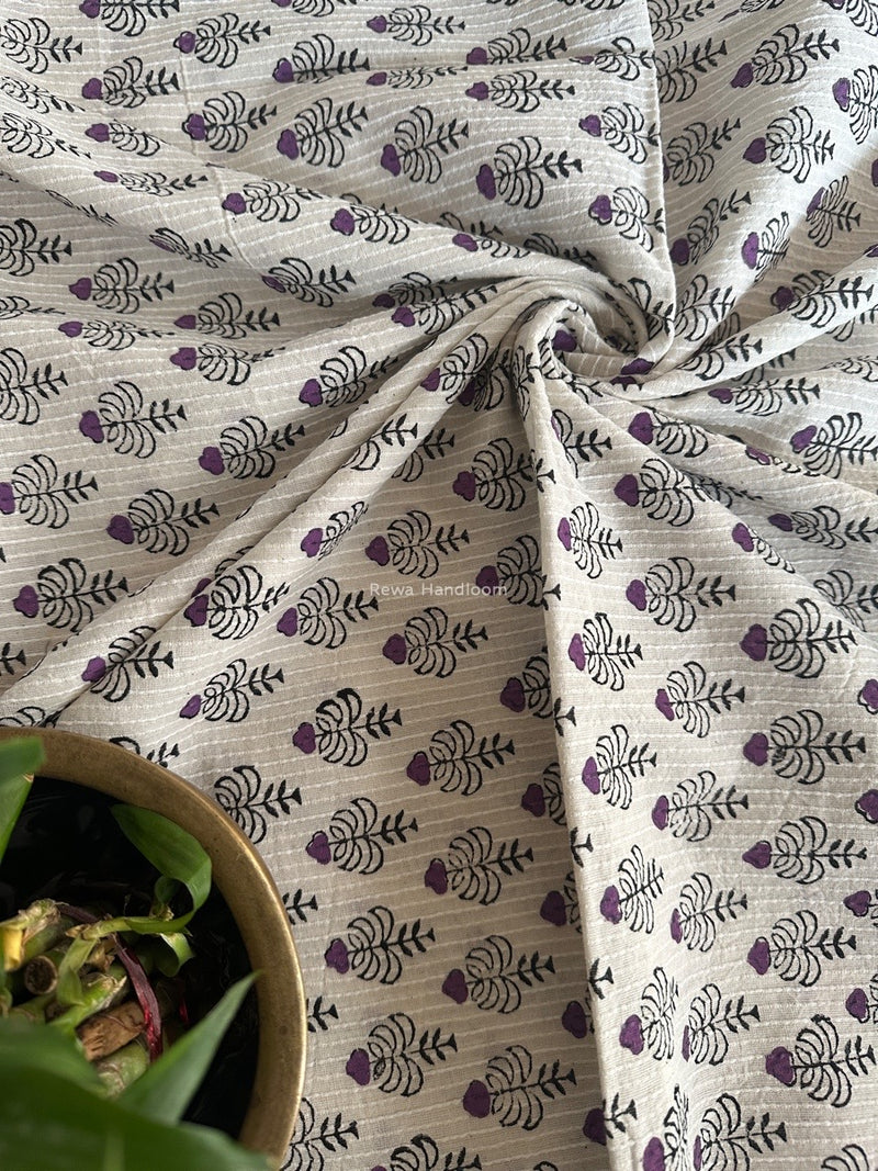Cotton Handblock Print Fabric - 2.5 meter Cut - FAB06