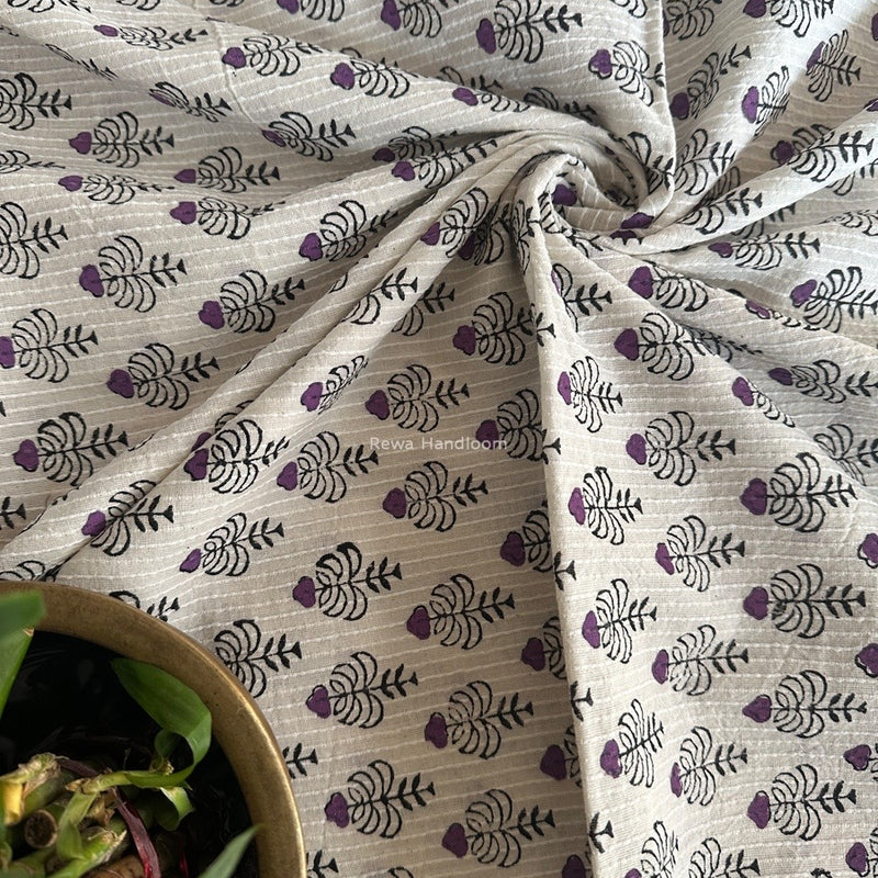 Cotton Handblock Print Fabric - 2.5 meter Cut - FAB06