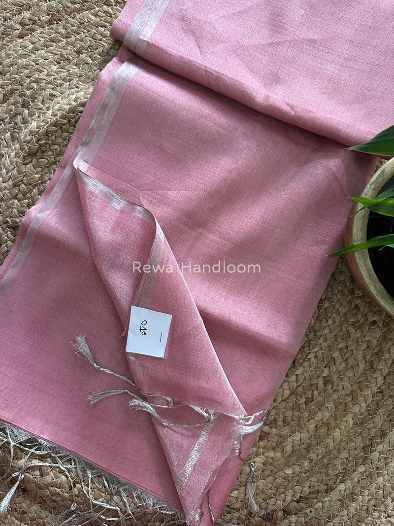 Maheshwari Silver Tissue Saree