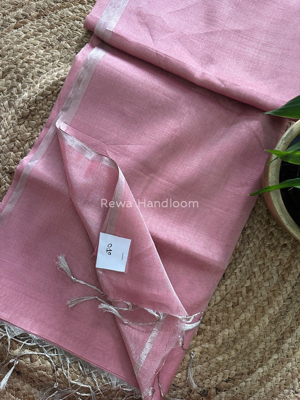 Maheshwari Silver Tissue Saree