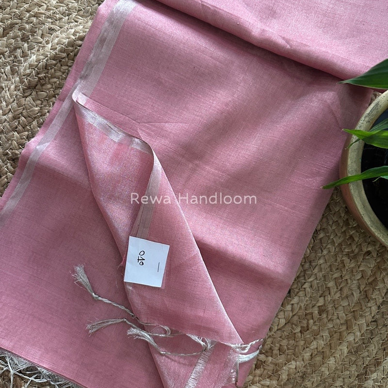 Maheshwari Silver Tissue Saree