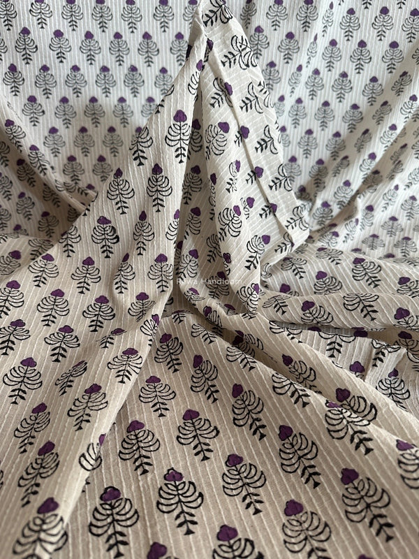 Cotton Handblock Print Fabric - 2.5 meter Cut