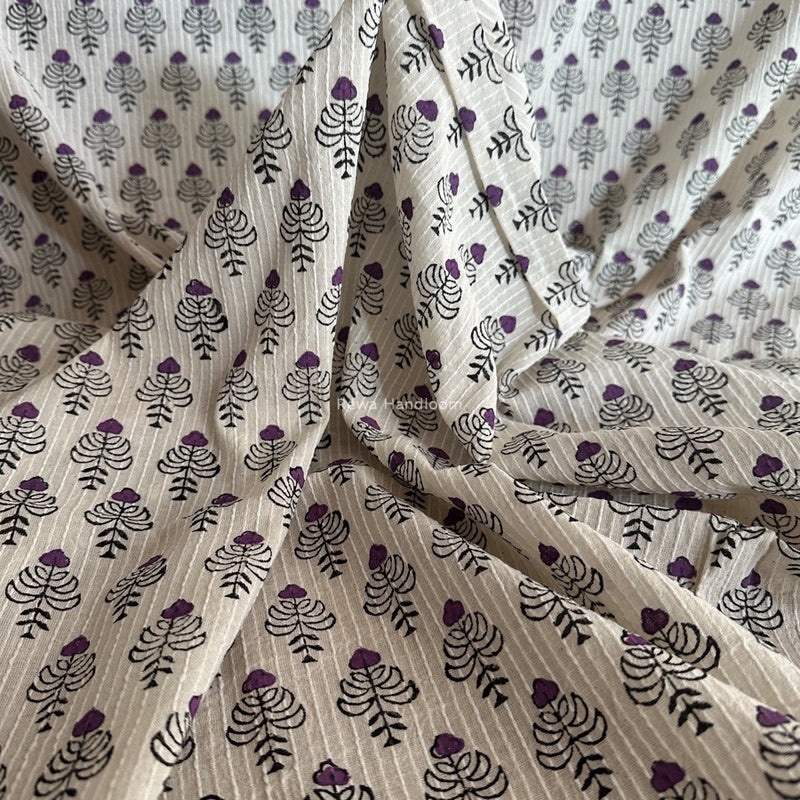 Cotton Handblock Print Fabric - 2.5 meter Cut